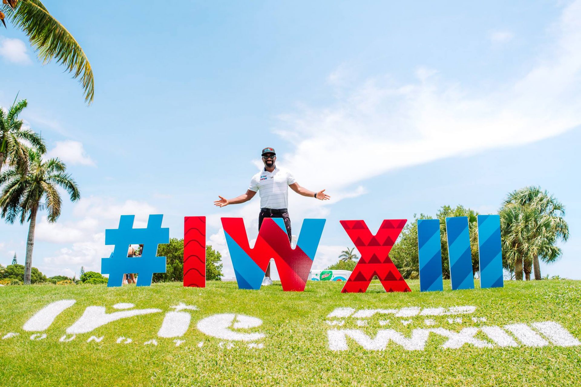 #IWXIII Irie foundation written on a lawn