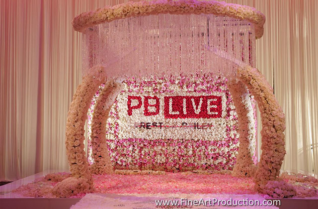 PB LIVE written with flowes